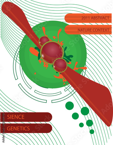 Genetic theme vector template