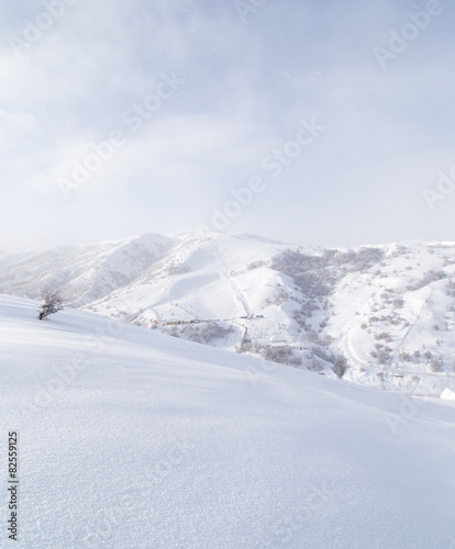 snowy mountains in Kazakhstan © schankz