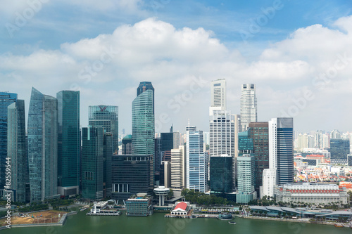 beautiful view to bangkok city seafront