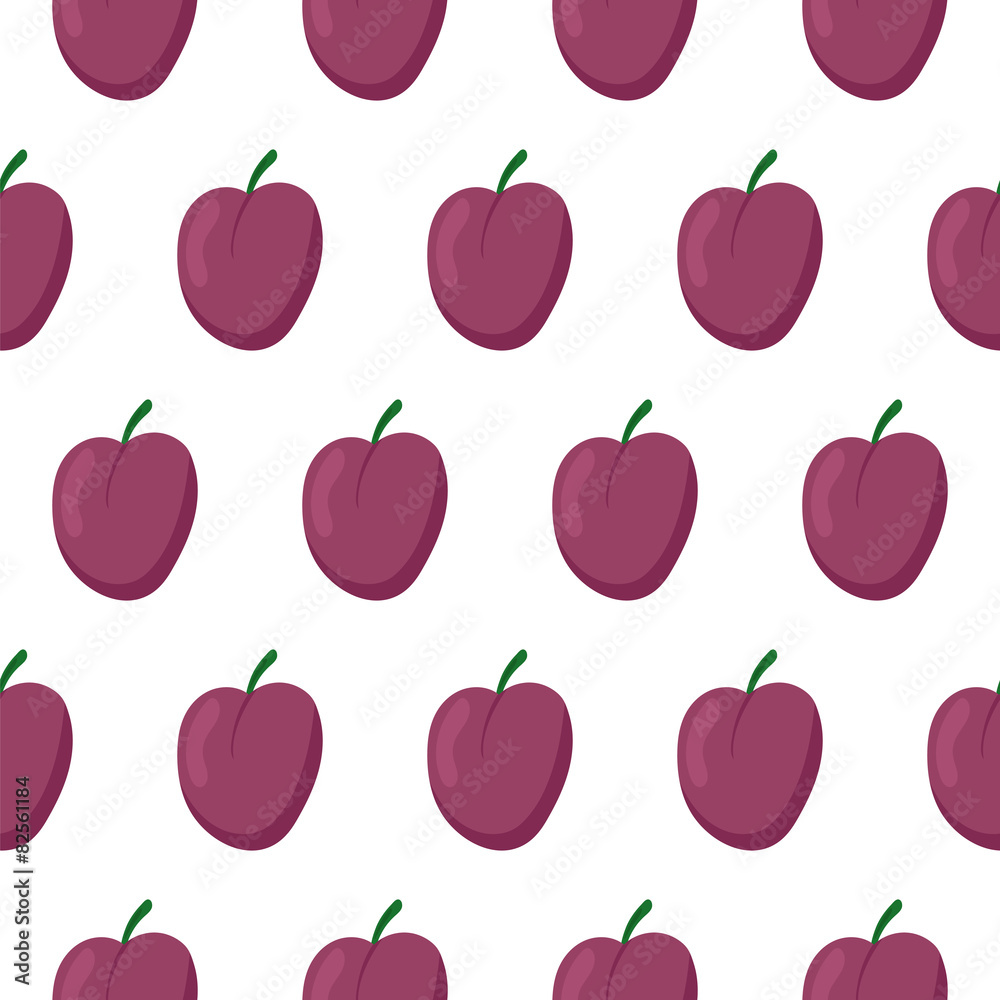 Seamless pattern with plums Seamless pattern with plums