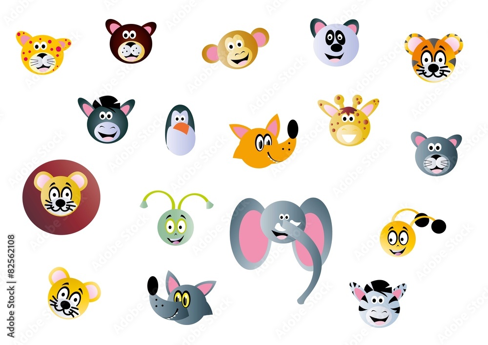 zwierzęta,lew,pantera,lwica,wilk,słoń,żyrafa,pingwin,lis