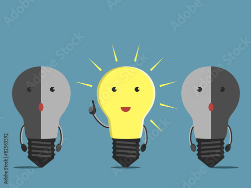 Light bulb characters