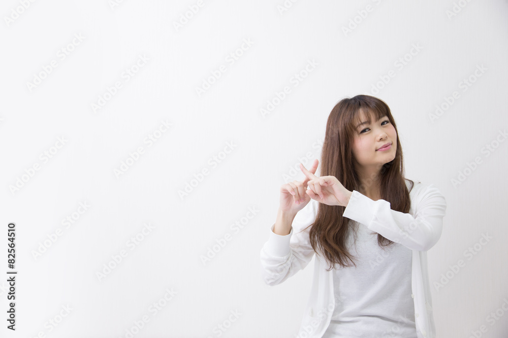 Fototapeta premium 部屋着(白バック)