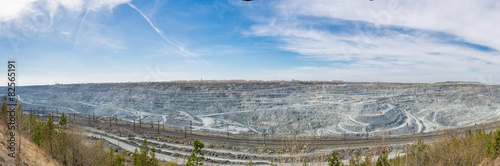 панорама карьера по добыче полезных ископаемых, Асбест, Россия