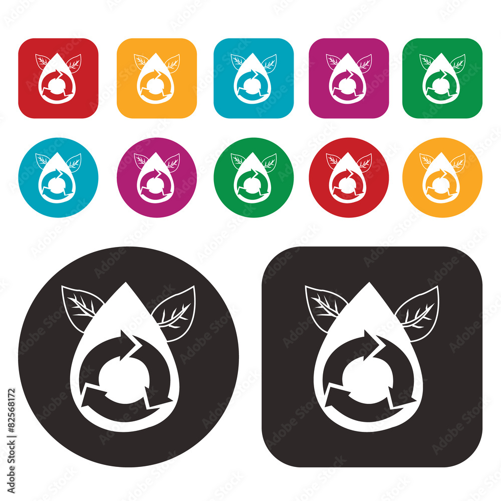 ecology icon / green thinking ecology icon / green thinking