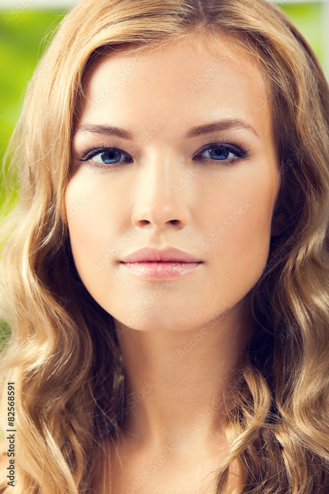 Portrait of beautiful blond woman Portrait of beautiful blond woman