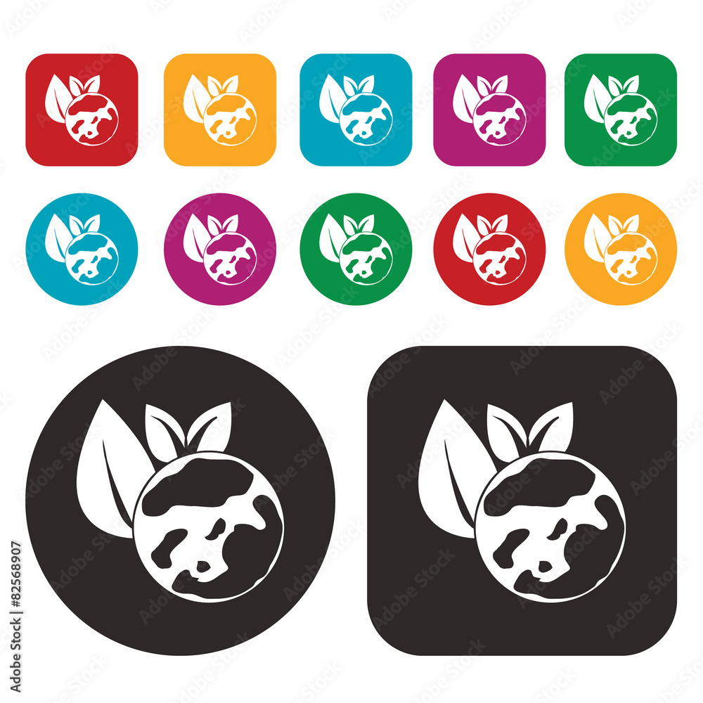 ecology icon / green thinking ecology icon / green thinking