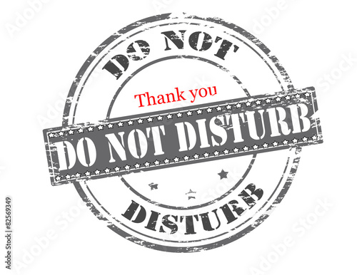 Do not disturb
