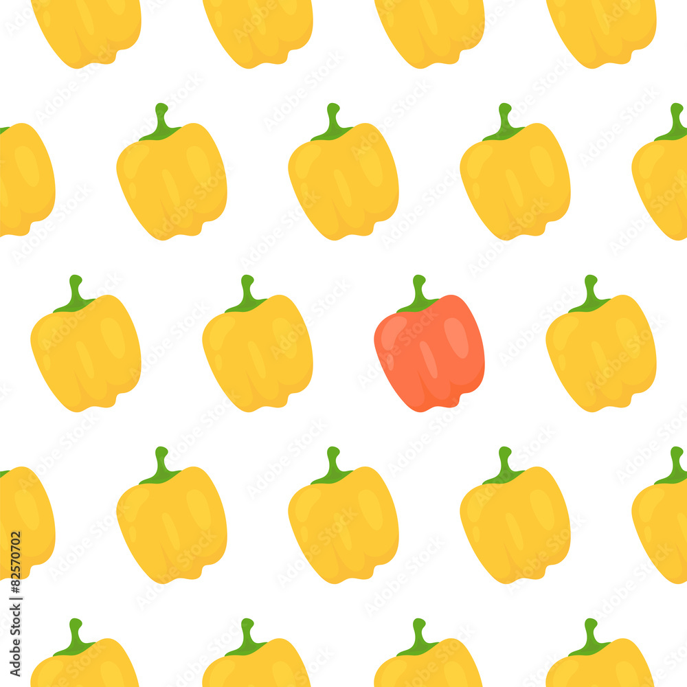 Sweet pepper seamless pattern Sweet pepper seamless pattern