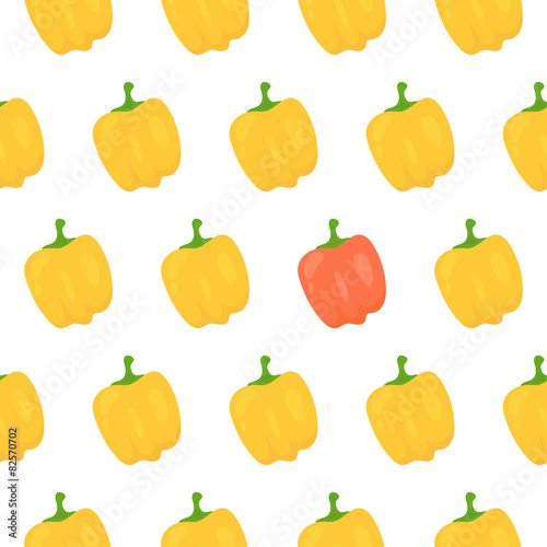 Sweet pepper seamless pattern