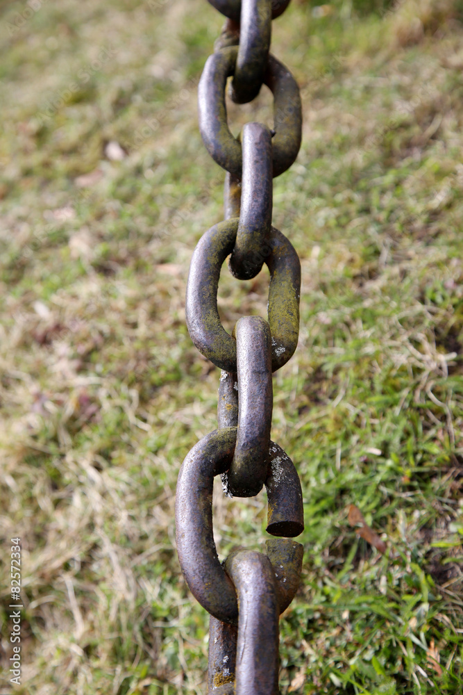 Fragment of of old chain Fragment of of old chain