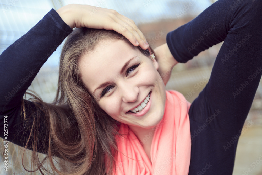 Fototapeta premium Style teen girl smile