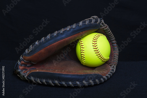 Fastpitch Softball Catchers Mitt & Ball
