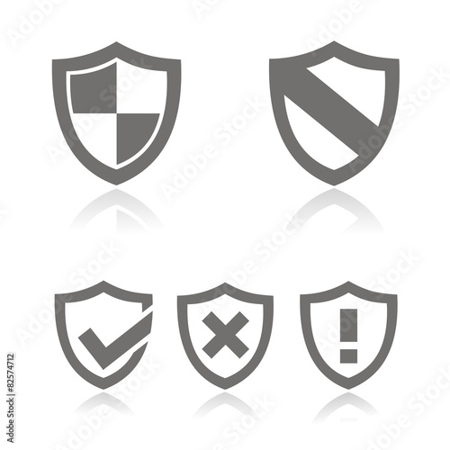 Grupo iconos escudos FB reflejo
