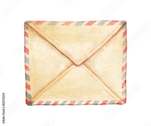 Watercolor envelope