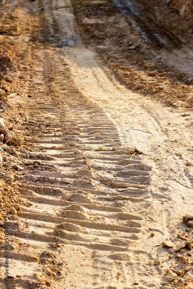 wheel track and foot print wheel track and foot print