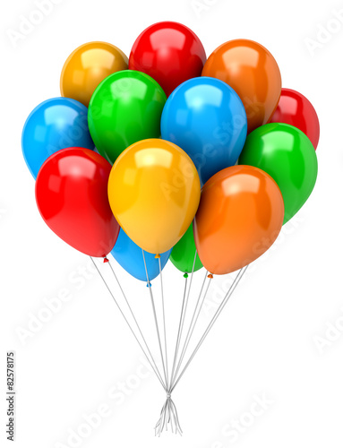 Canvas Print Balloons Bunch
