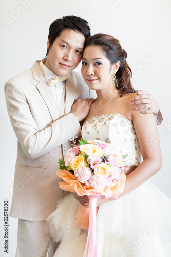 married groom and bride