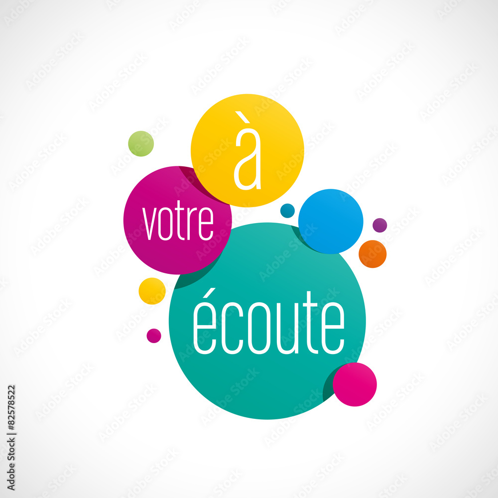 affiche marketing, à votre écoute