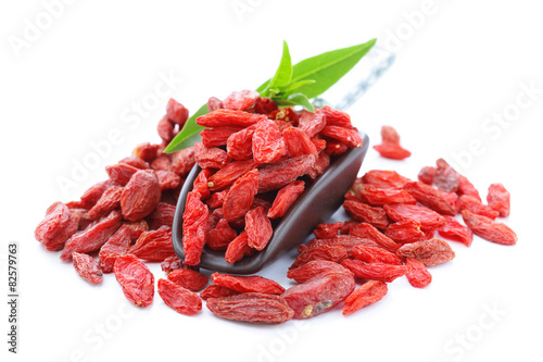 dry red goji berries for a healthy food