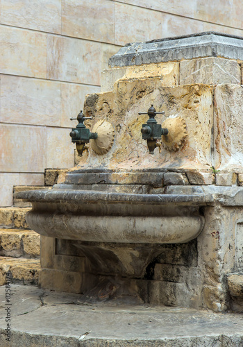 antique street faucet Placa de Santiago Rusinol Tarragona photo