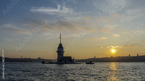 Wallpaper Mural Maiden Tower Sunset Time Lapse Torontodigital.ca