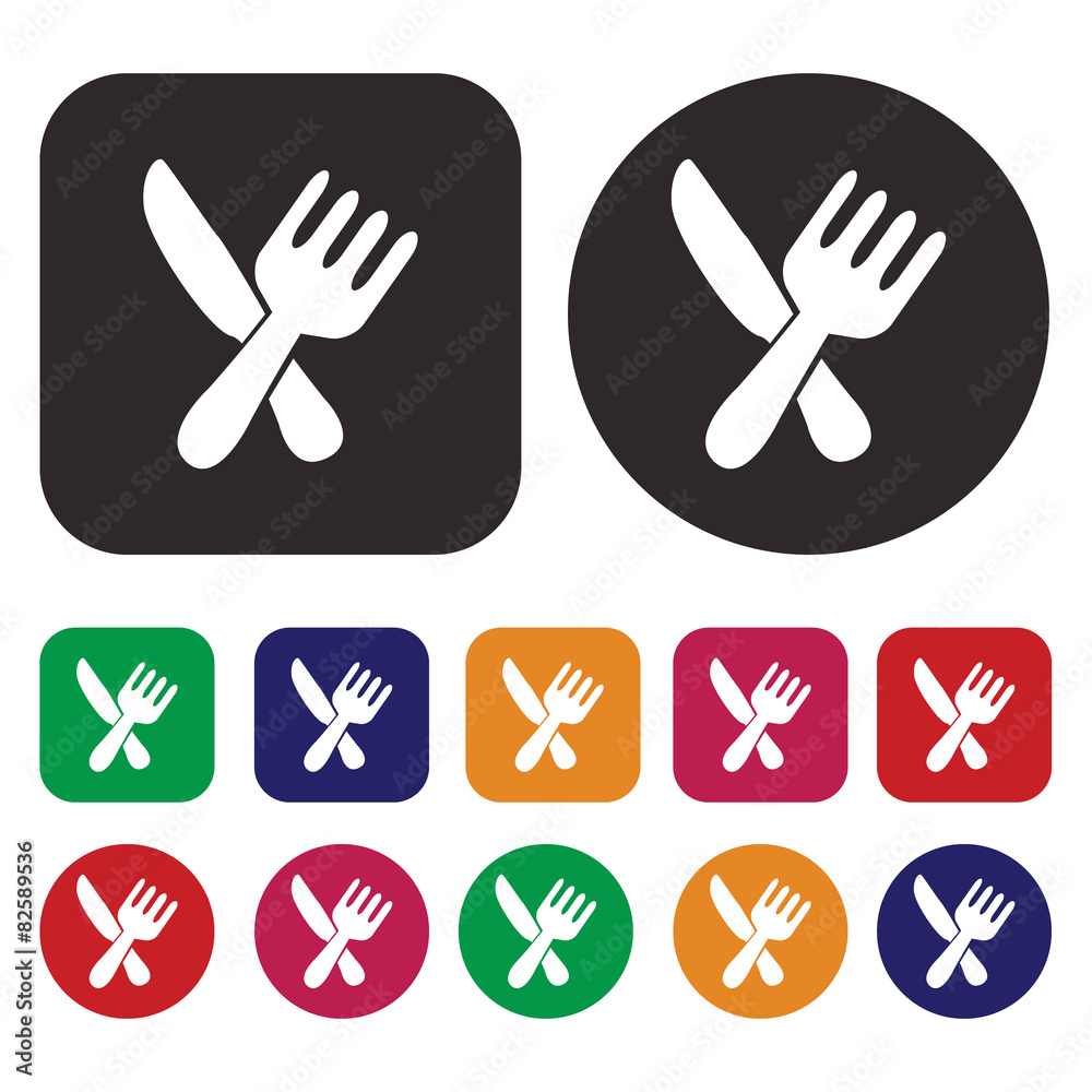Fototapeta premium utensils icon / Knife and Fork icon