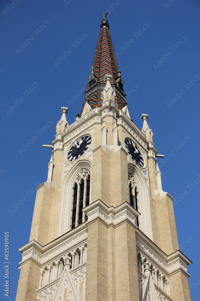 Top of catherdal in Novi Sad 