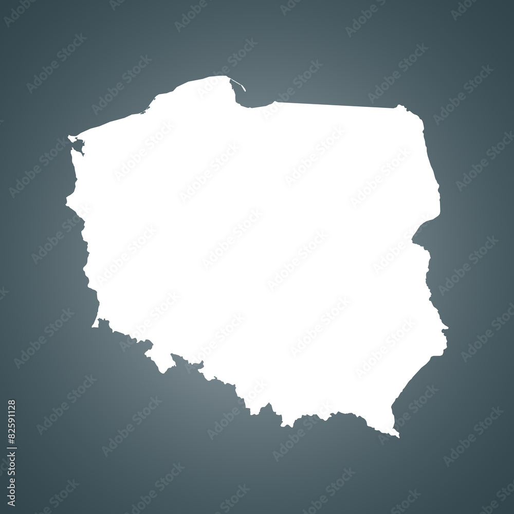 Fototapeta Poland map