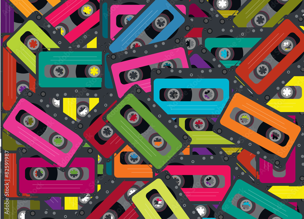 old cassette vector baground old cassette vector baground