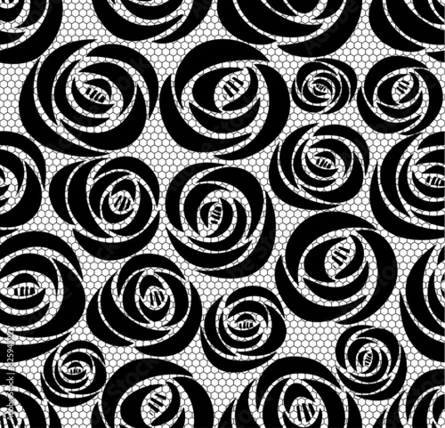 Seamless texture with flowers