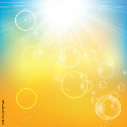 Sunny abstract sun ray background