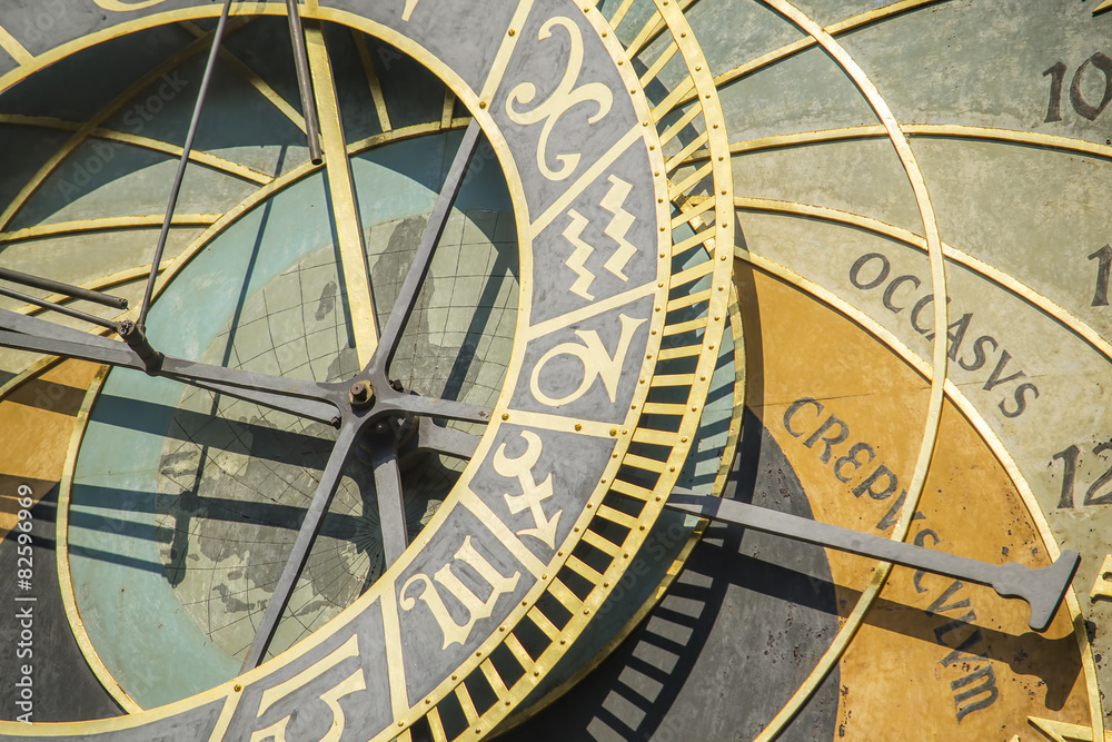 Naklejka premium Astronomical clock in Prague