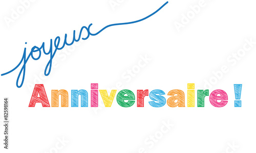 Carte JOYEUX ANNIVERSAIRE 