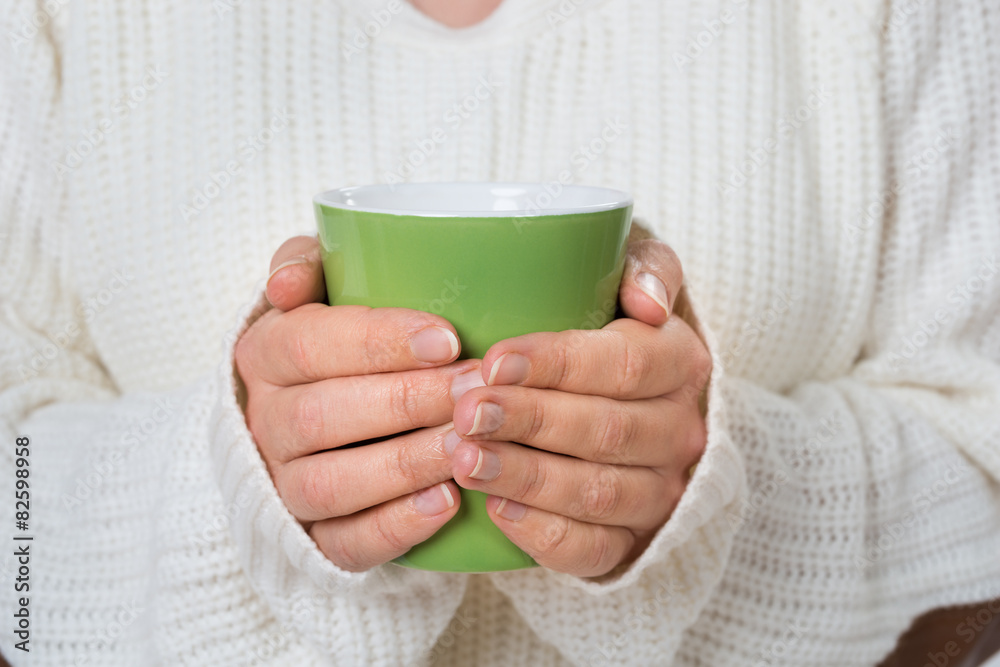Person With Mug Of Hot Drink