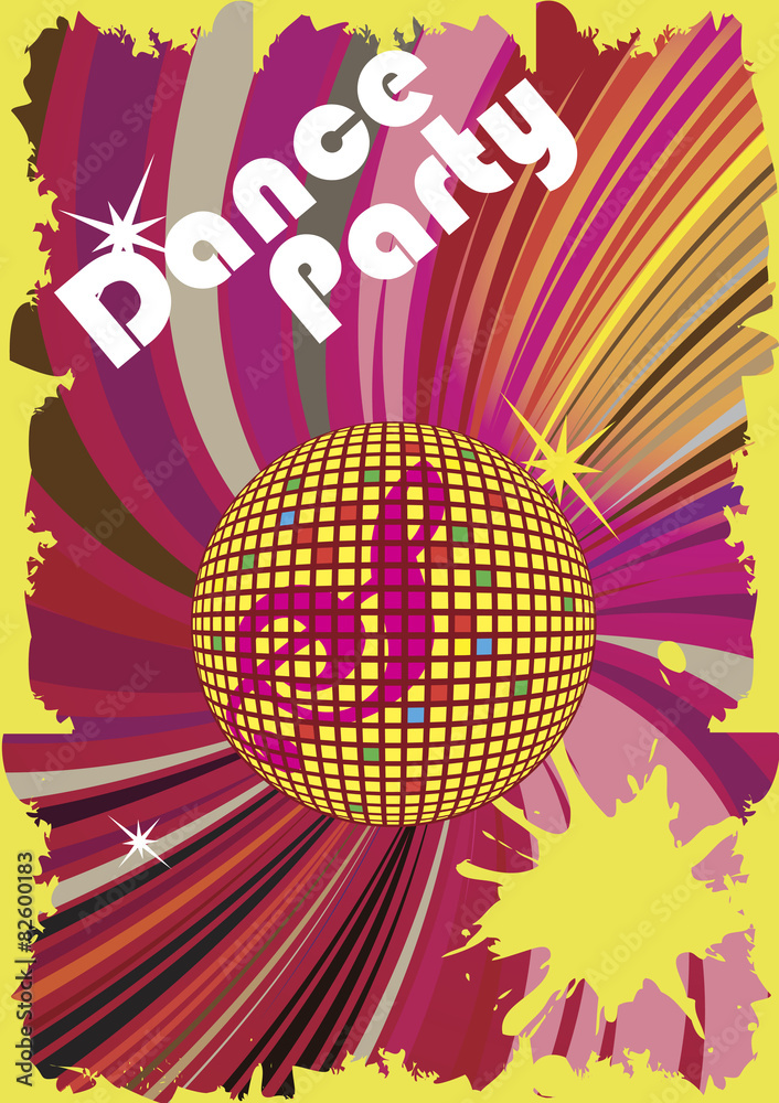Dance party poster