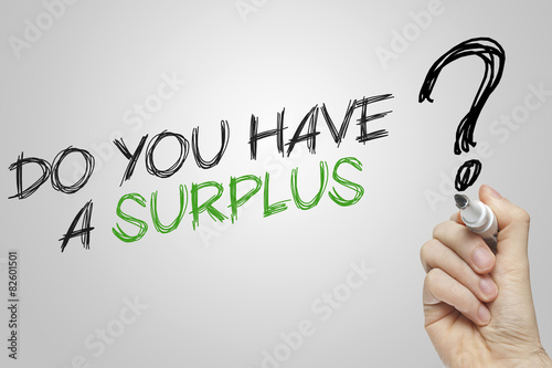 Hand writing do you have a surplus
