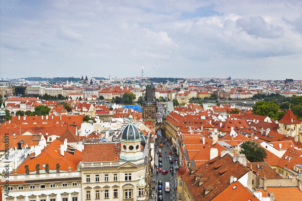 Prague roof tops (Old Town district), Czech Republic