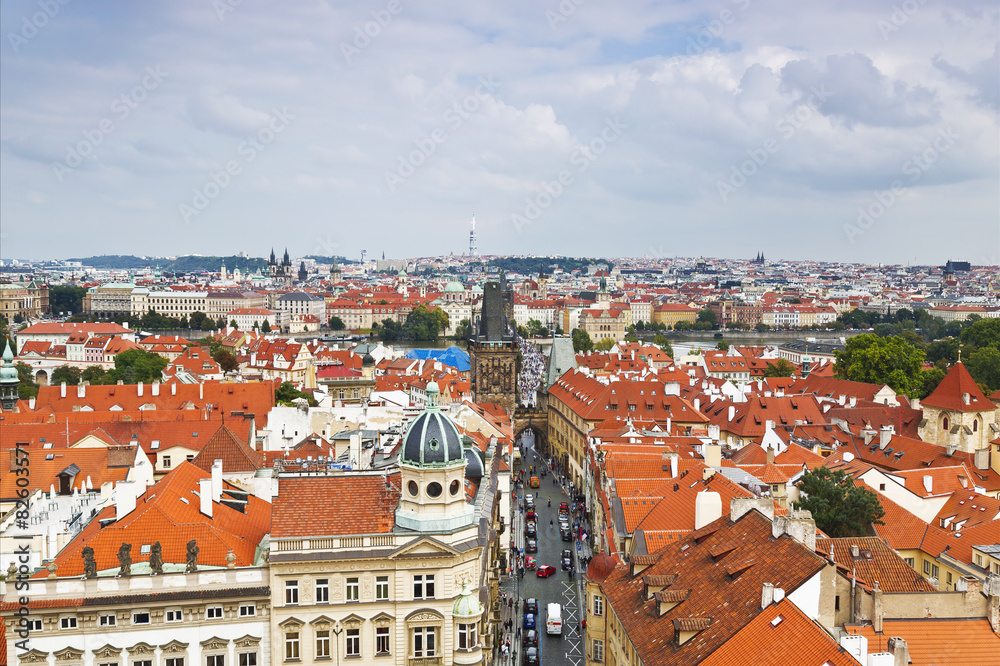 Prague roof tops (Old Town district), Czech Republic Prague roof tops (Old Town district), Czech Republic