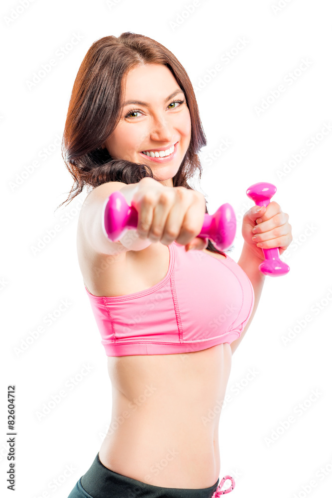 portrait of a beautiful brunette engaged in sports portrait of a beautiful brunette engaged in sports