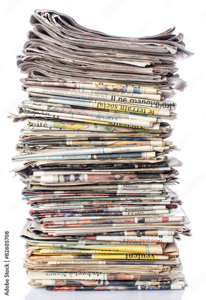 Stack of newspapers Stack of newspapers