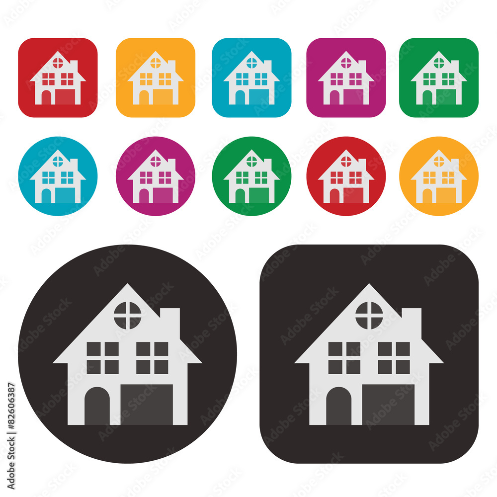 House icon / Real Estate icon / Home icon / vector