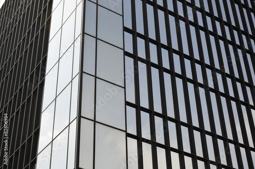 Glasfassade eines Hochhauses