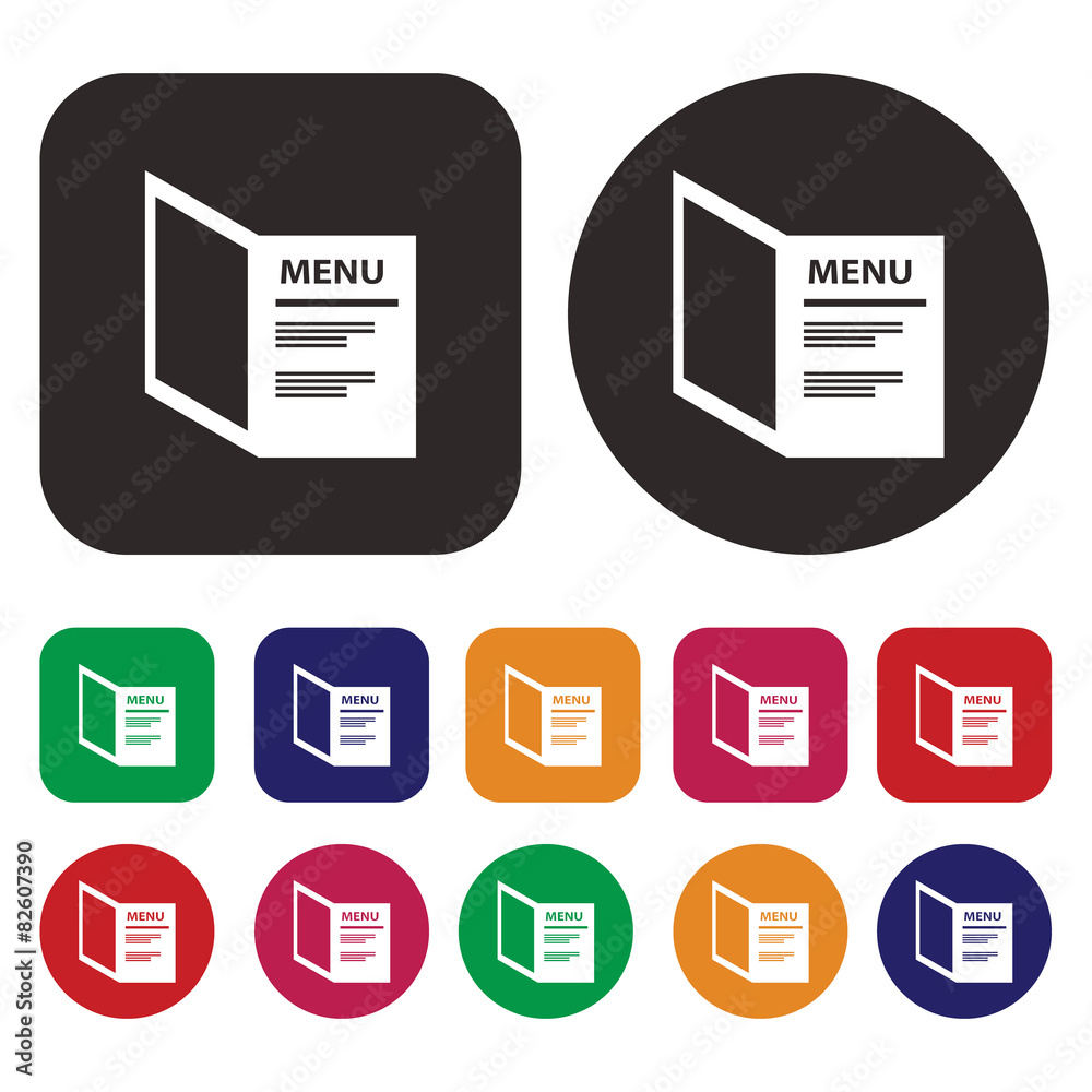 Cafe menu, restaurant menu icon Cafe menu, restaurant menu icon