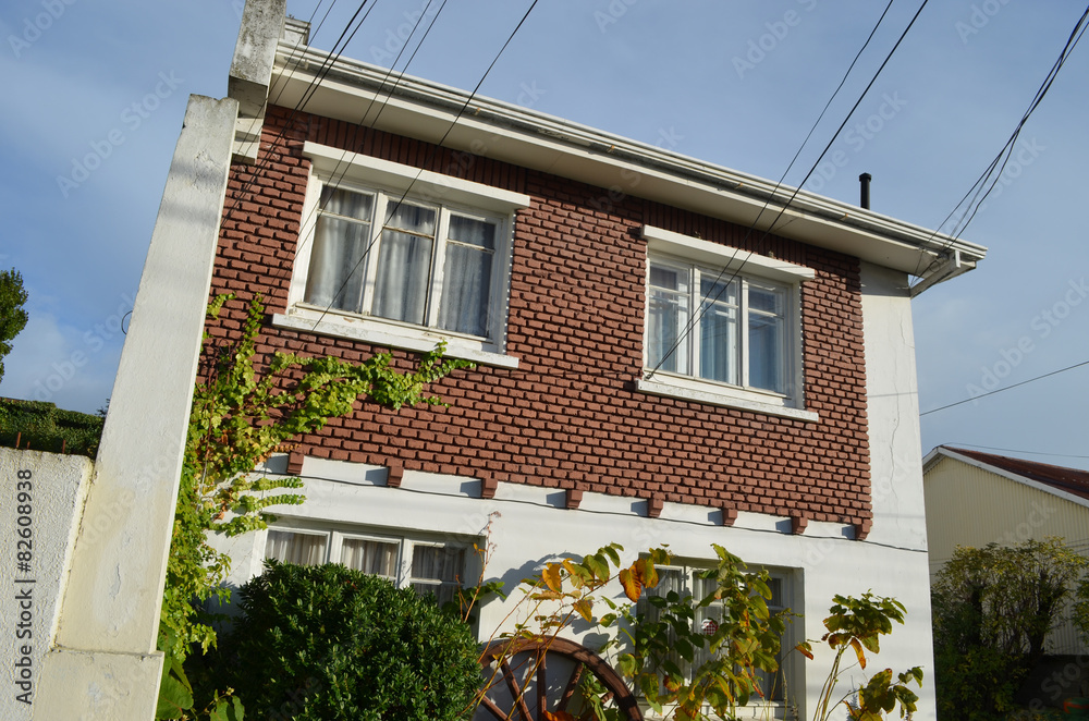 House with climbing plants, Punta Arenas