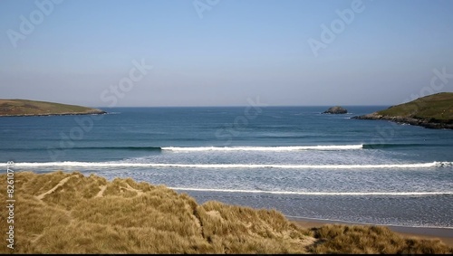 Spring morning Crantock beach Cornwall UK near Newquay
 photo