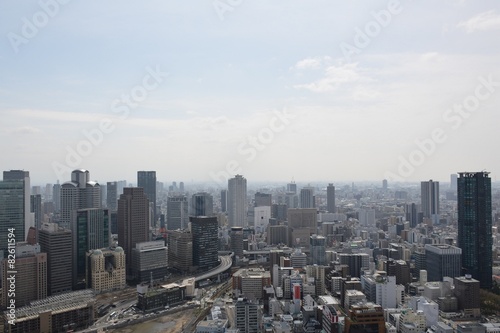 Skyline von Osaka  Japan