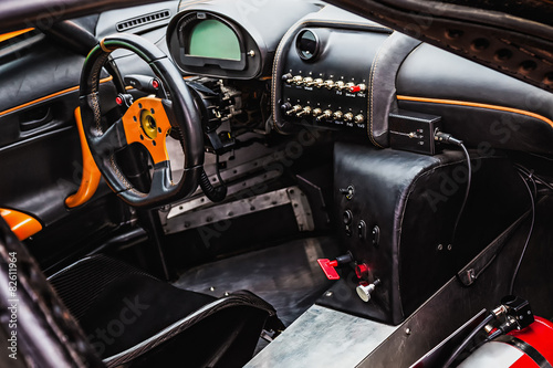 Interior of the sports car © xmagics