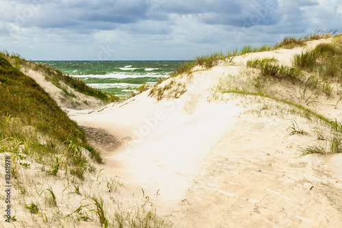 Sand dunes on the Baltic sea