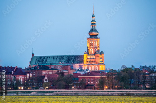 Dom St. Nikolai Greifswald zur blauen Stunde photo